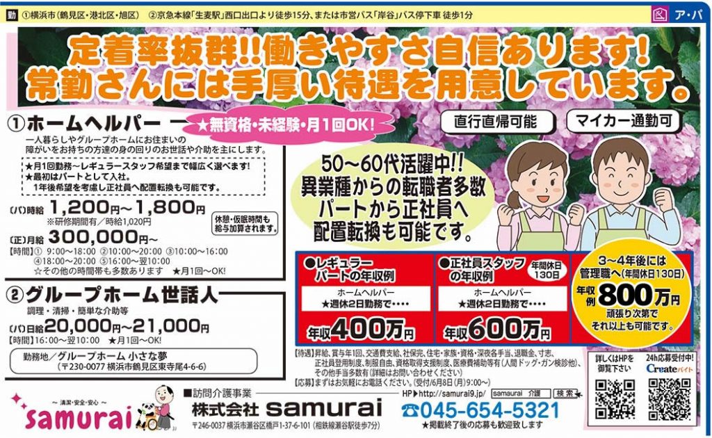 求人広告画像(正職員・パート・アルバイト)